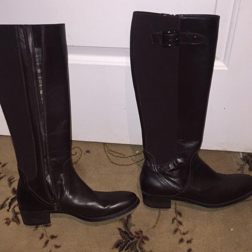 AQUATALIA dark brown riding boots-Neiman Marcus.